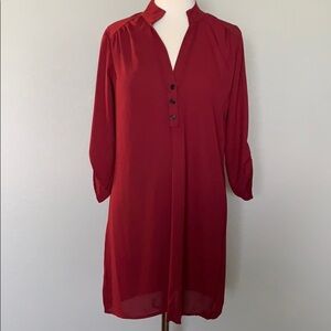 SI STYLE boutique maroon button tunic/dress